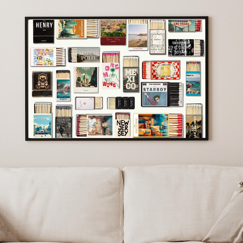 Canva Matchbook Template Etsy