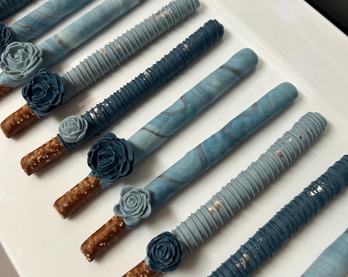 12 CUSTOM Chocolate covered pretzels
