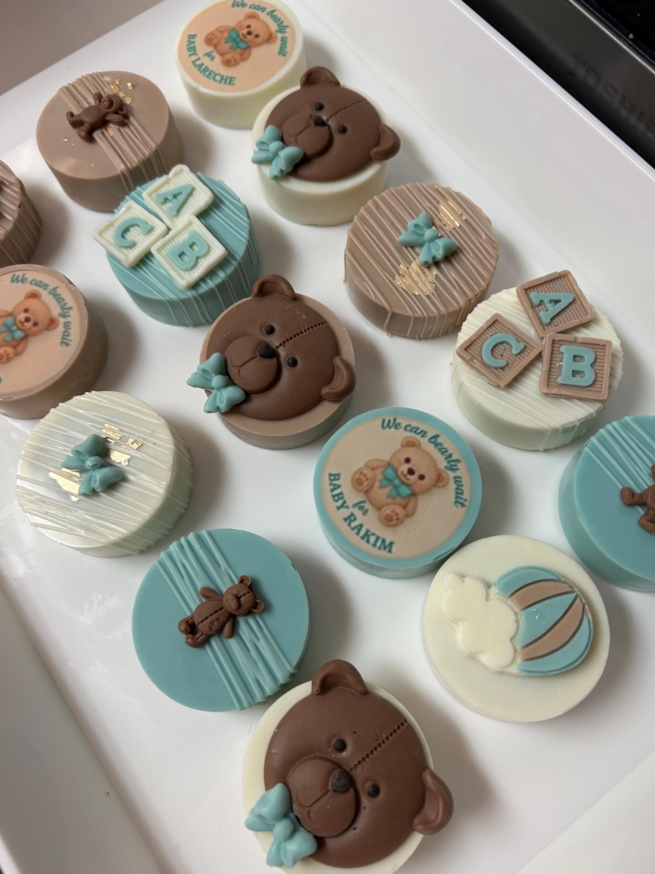12 “we Can Bearly Wait” Chocolate-covered Oreos - Etsy