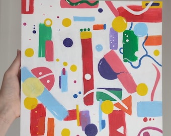 Acrylic Painting on Canvas, Gift, Aesthetic, Original Artwork , Abstract painting , small painting, mini canvas, handmade, abstract wall art