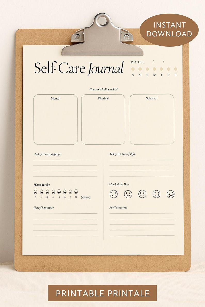 Teen Mental Health Journal | Printable Self-reflection Prompts ...