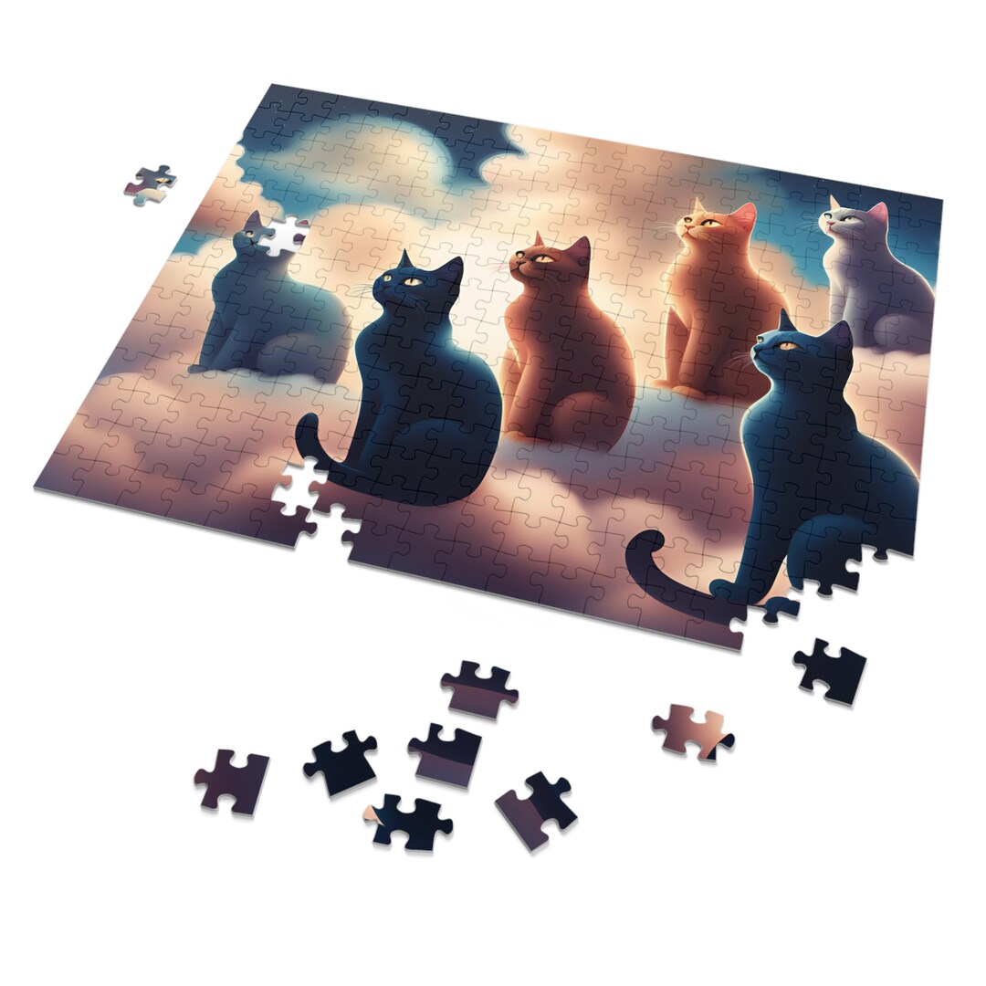 Windy Cloud Cat Jigsaw Puzzle main image 0