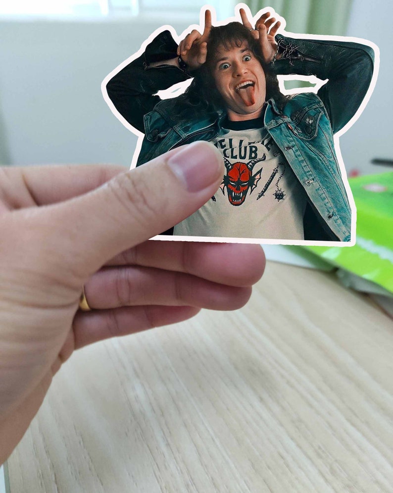 Eddie Munson ST Season 4 Sticker Vinyl Kisscut Stickers Etsy UK