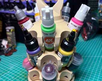 PorcuPaint Rotating Miniature Painting Shelf