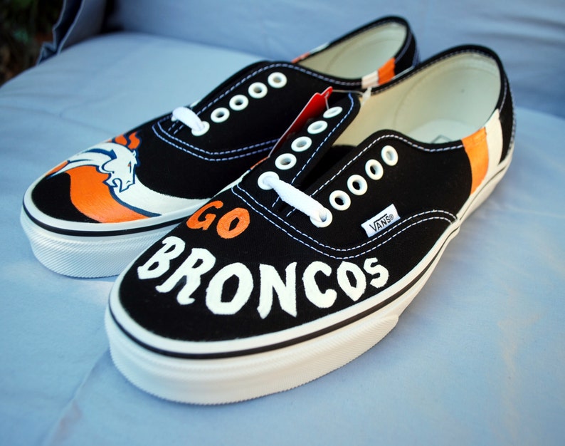 Custom Painted Sports Team Shoes Etsy