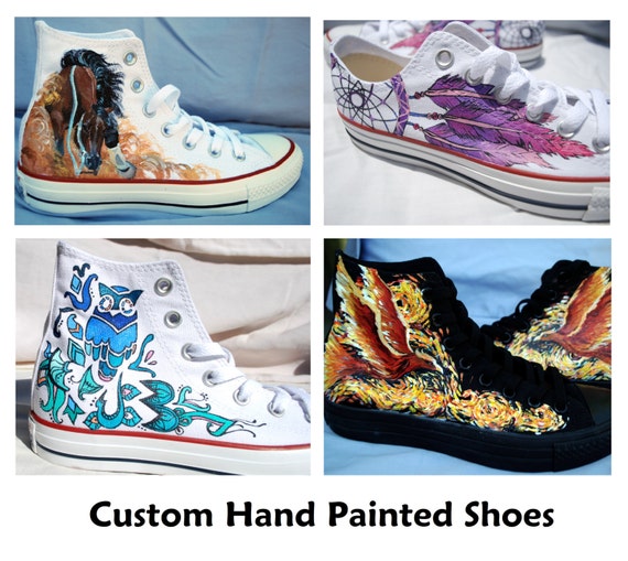 hand painted converse shoes