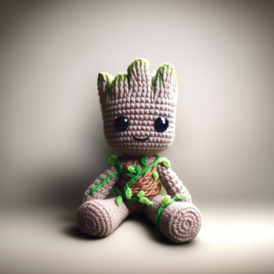 Printable Groot Pattern Cute Amigurumi Groot Crochet Pattern Beginner Groot Crochet DIY Toys ...