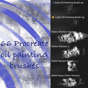 66 Procreate Oil Paint Brushes