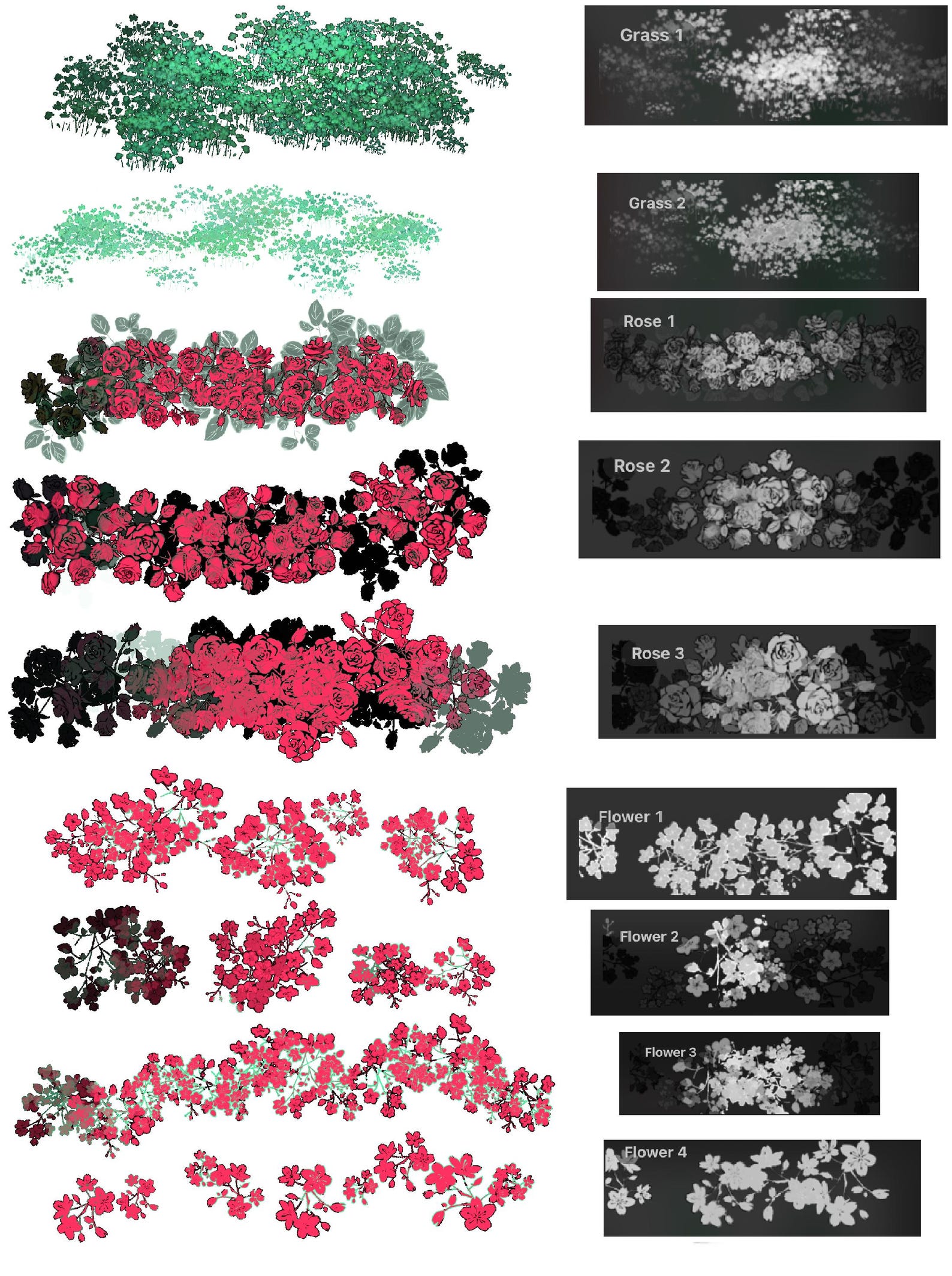 27 Procreate Flower Brushes - Etsy