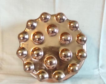 Vintage Copper Mold Round with Dots