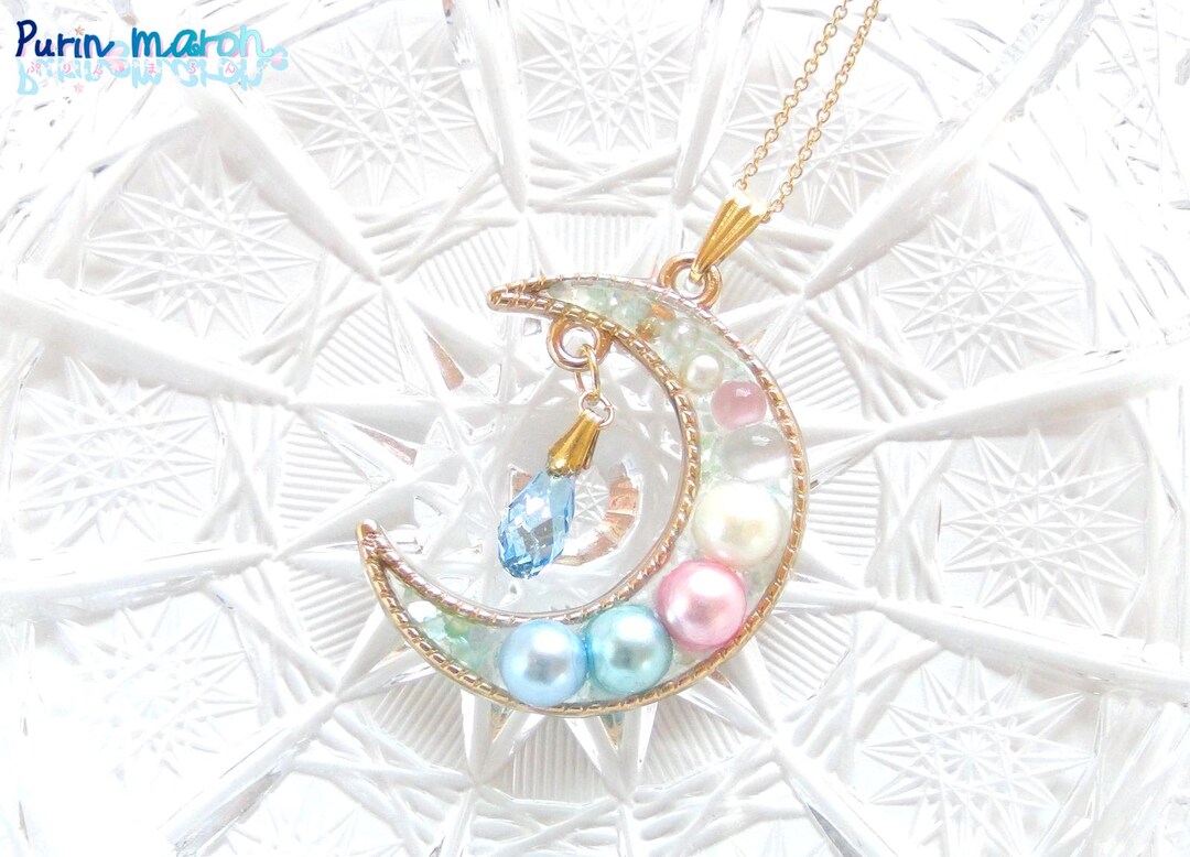 In Production, Magical Girl Moon Tear Necklace, Resin Accessories, From