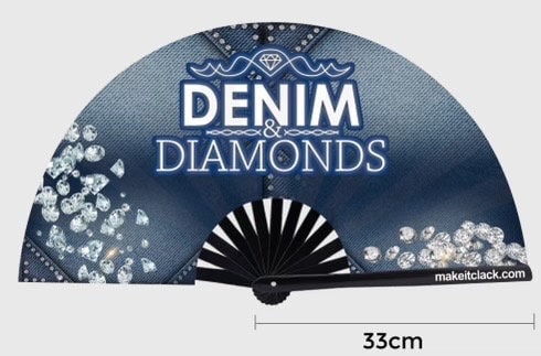 Denim & Diamonds Clack Fan
