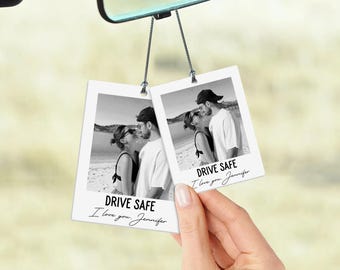 Valentines Car Air Freshener, Car Scent, Custom Photo Car Ornament, Personalized Car Accessory, Car Charm Gift, Car Hanger Valentines Gifts