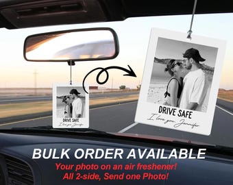 Valentines Custom Car Air Freshener/Valentines Car Scent/ Music Scent/Car Ornament/Cute Car Air Freshener with Picture/Valentines Day Gift