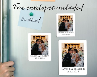 Personalisiertes Geschenk Hochzeit Magnete/Hochzeit Danke Gastgeschenke/Bulk Kundenspezifische Foto-Magnet Geschenke für Gäste/Save the Date Karten/Babypartybevorzugungen