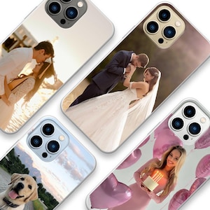 Personalized Photo iPhone Case, Custom Image/Text/Logo Phone Case for iphone 16, Galaxy S25, Google Pixel 9 Pro, Perfect Gift for Her or Him