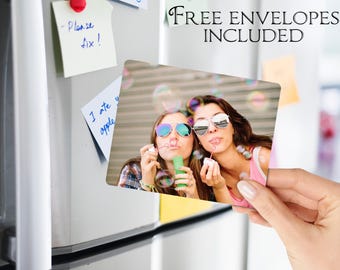 Imanes de foto personalizados para nevera, imanes de fotos personalizados, imanes de nevera con fotos de mascotas, regalos para familiares, amigos y ocasiones especiales.
