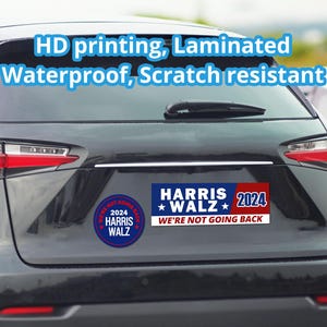 Vote Vehicle Magnet Kamala Harris Walz 2024, Custom Car Bumper Sticker, Harris for President Election Campaign Car Magnets, Vote car bumper