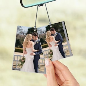 Custom Photo Car Air Freshener/Wedding Party Car Scent Invitation Cards/Picture Air Freshener/Car Lover Gifts/Gifts for Couple/Wedding Gifts