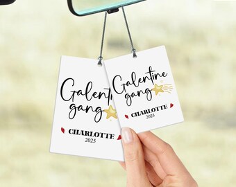 Custom Galentines Day Car Air Freshener/Personalized Galentines Car Scent Gifts/Galentines Car Ornament/Valentines Day Best Girl Friend Gift
