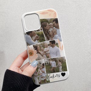 Personalized Picture Collage Phone Case, IPhone Case With Photo, Photo Collage Phone Cover For Iphone 16, Iphone 15, Iphone 14, Customizable