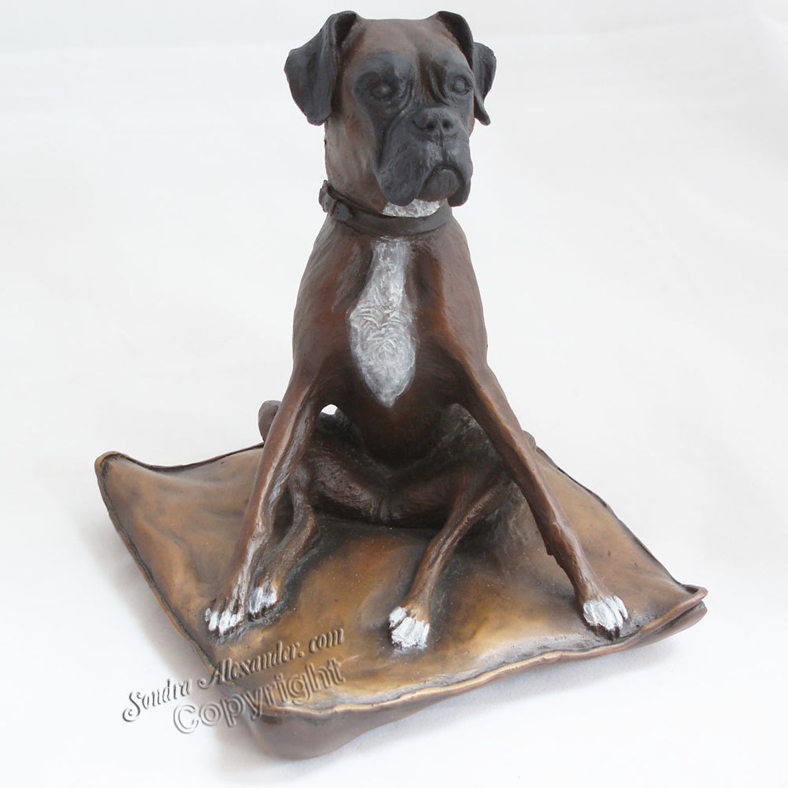 Bronze Boxer Dog Sculpture of a Boxer Dog by Sondra Alexander Etsy