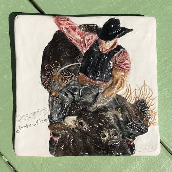 Say Moo Cow Decorative Ceramic Wall Art Tile 6x6