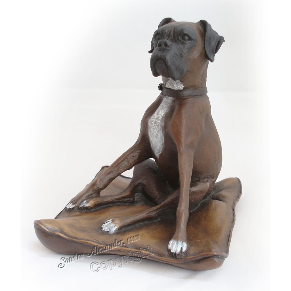 Bronze Boxer Dog Sculpture of a Boxer Dog by Sondra Alexander Etsy