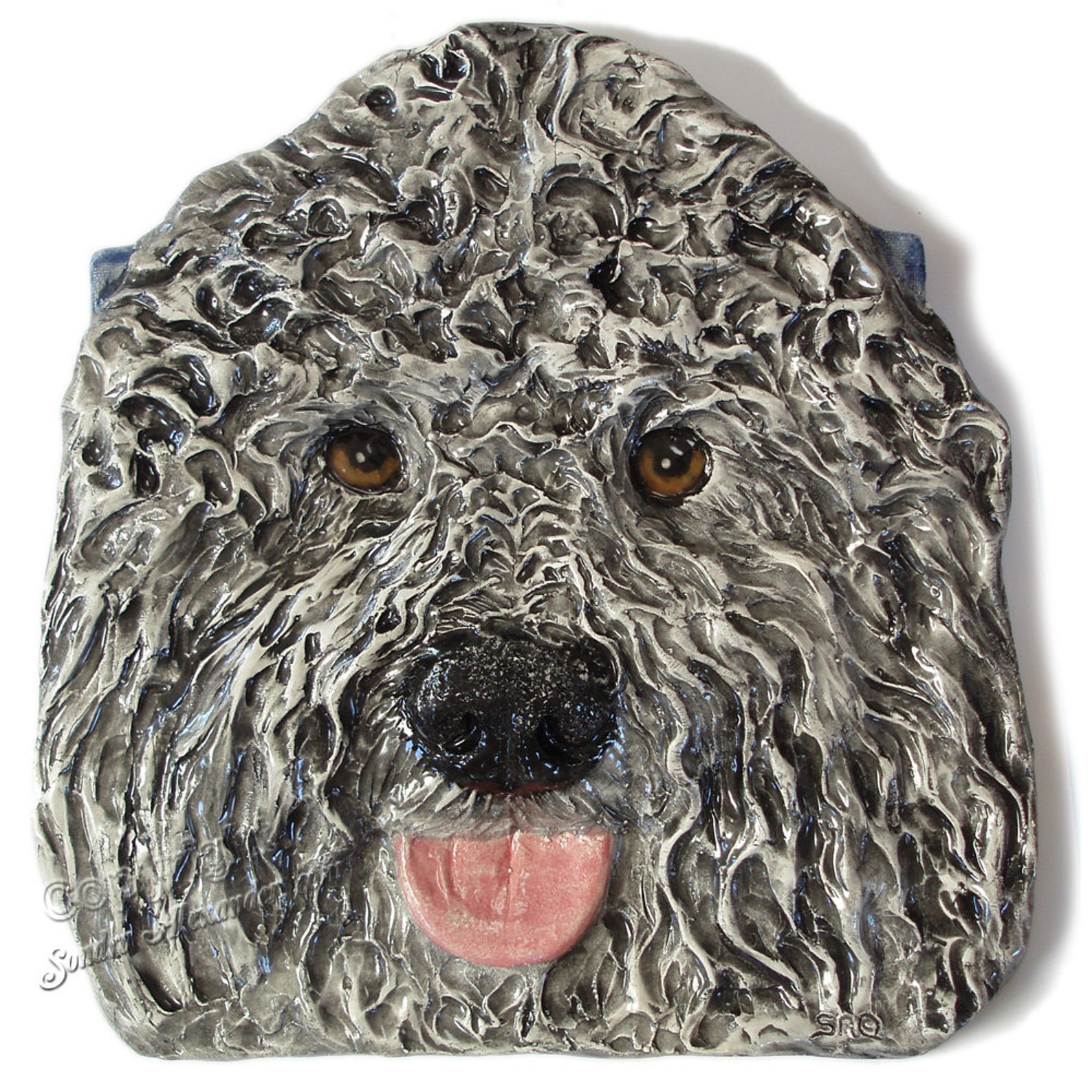 poodle nayothecorgi ceramic dog statue