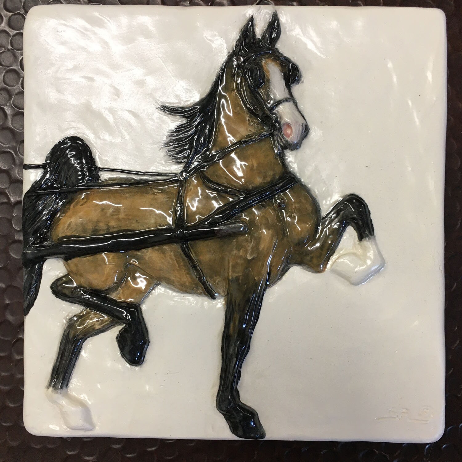 Hackney Colt Harness Hackney Horse Pony Colt Filly Ceramic 3dd Tile, Sondra ...