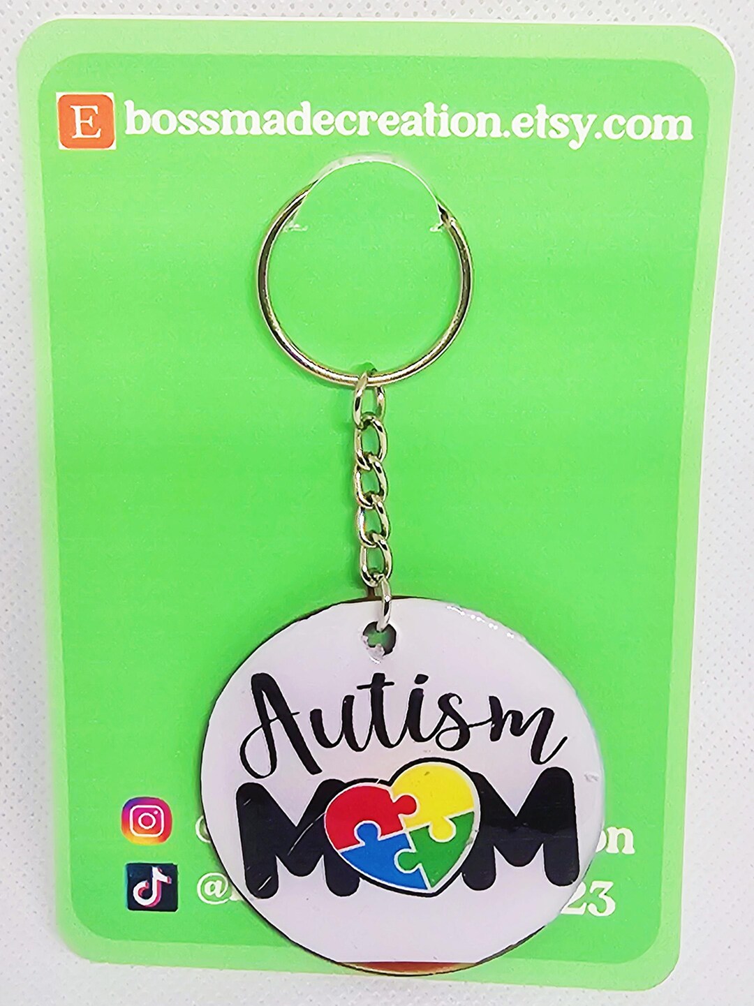 Custom Acrylic 2-inch Keychain, Personalized Photo, Acrylic Round ...