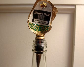 Funny Dance Dad Wine Bottle Stopper "Scan for Payment"