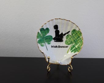 Irish Step Dancer Trinket Dish: High Leaping Decoration