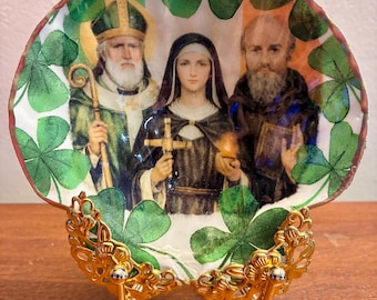 Patron Saints of Ireland Trinket Dish & Collectible