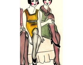 Fashion illustration - November Wallflowers - 4 for 3 sale