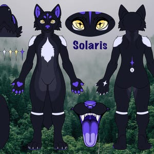 Fursona referensblad.