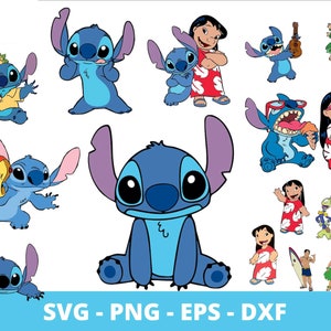 Lilo und Stitch Bundle-Dateien, Lilo und Stitch svg für Cricut, Dateien mit Ebenen, Stitch svg, Stitch png, Layered SVG, Cricut, cut Dateien