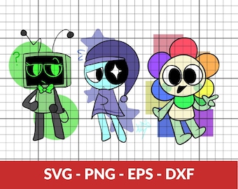 Dandy&#39;s World Svg Files for Cricut and Silhouette, Dandy Vee Astro Dandy’s World SVG Clipart Digital Download | Dandy&#39;s World PNG