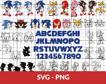 The hedgehog svg, Sonic svg, the hedgehog svg files for cricut, sonic art, files for cricut, instant download