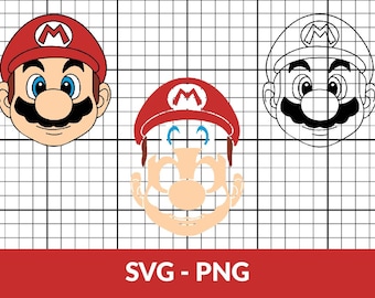 Mario SVG for cricut, Super Mario SVG cut file, Super Mario PNG, Luigi svg, Cute Super Mario Clipart, Mario cut files for cricut