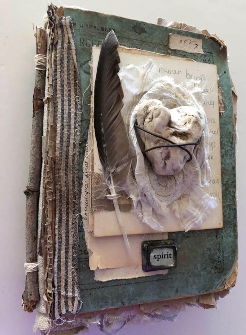 Online Tutorial Instructional Altered Mixed Media Book Class wanderings from within image 9