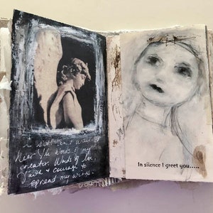 Online Tutorial Instructional Altered Mixed Media Book Class wanderings from within image 7