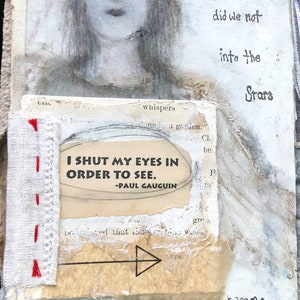 Online Tutorial Instructional Altered Mixed Media Book Class wanderings from within image 10