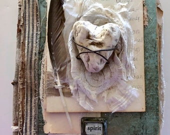 Online Tutorial Instructional Altered Mixed Media Book Class; wanderings from within