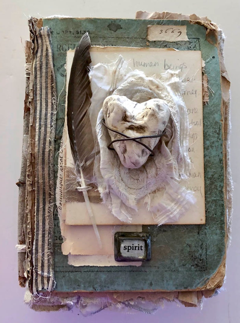 Online Tutorial Instructional Altered Mixed Media Book Class wanderings from within image 1