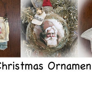 Christmas ornaments ONLINE class