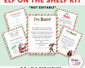 Elf on the Shelf Kit, Diverse Santa & Elf Letters Bundle, Elf Printables, Elf on the Shelf Printable, Elf Activities, I'm Back Elf Letter