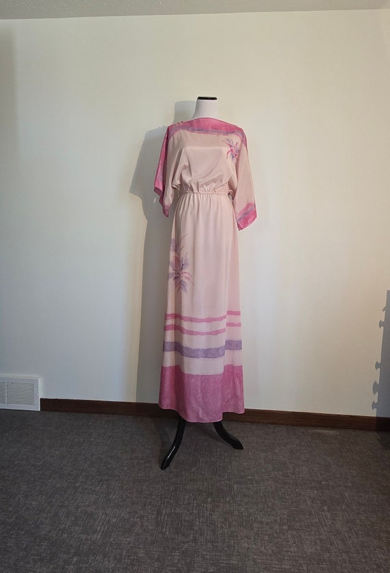 70s dolman maxi dress by Kay Kipps dress, flowy s… - image 8