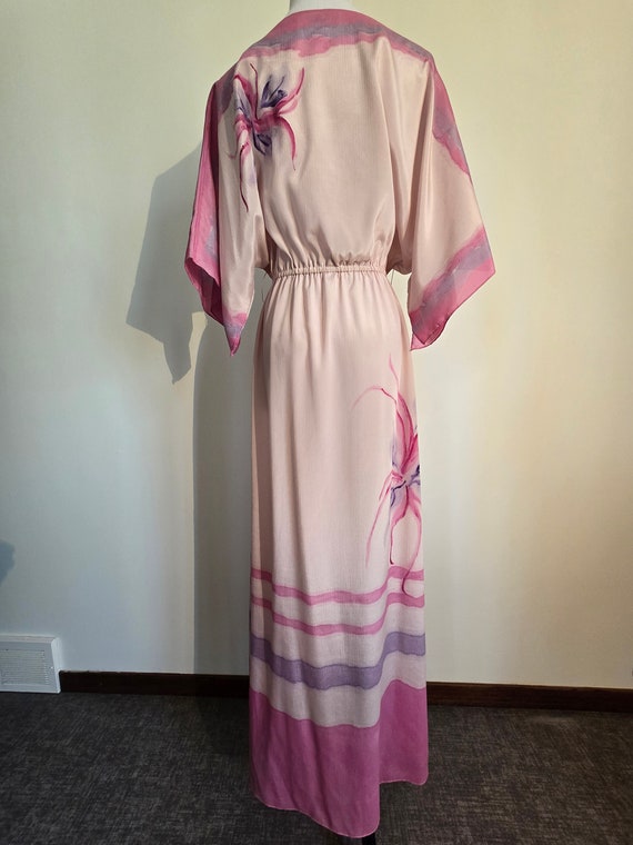 70s dolman maxi dress by Kay Kipps dress, flowy s… - image 4