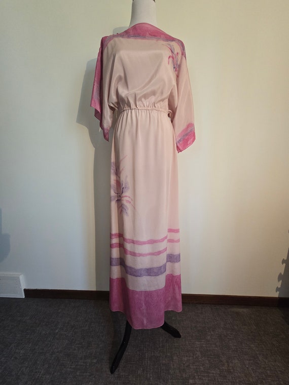 70s dolman maxi dress by Kay Kipps dress, flowy s… - image 3